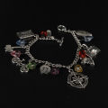 【Daily Necessities For Anyone Store】TV Stranger Bracelet for Women Cycle Axe Bottle Pendant Jewelry Zinc Alloy Bracelets Girls Gift.