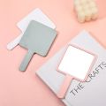 Pink Mirror Portable Square Shape Handheld Mirror Cute Small For Daily Cosmetic Makeup. 
