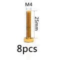 M3 M4 M5 M6 M8 M10 M12 Brass Hexagon Machine Screw Copper Hex Metric Bolts Length 6mm-100mm DIY Tool. 