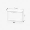 Flip top Cable organizer Lightweight Transparent cover Grid layout Storage box Plastic material Drawer design Headphone holder. 
