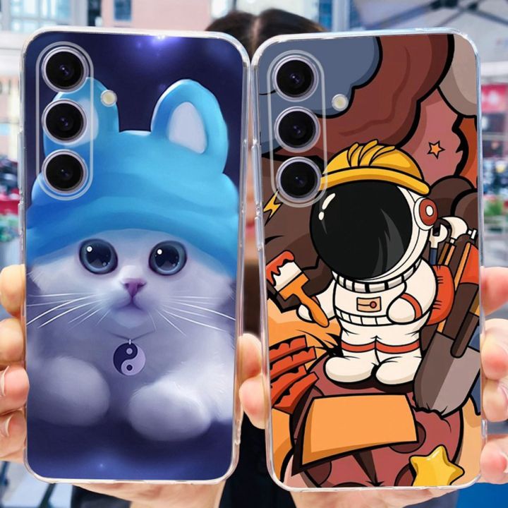 Case%20For%20Samsung%20Galaxy%20S24%20Plus%20/%20S24%202024%20Cute%20Flower%20Cat%20Phone%20Bumper%20on%20Samsung%20S%2024%20S24plus%205G%20Soft%20Silicone%20TPU%20Back%20Cover%20-%20Image%203