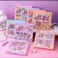 100 Sheets Stickers Box Space Park Anime Figure Pattern Decorative PET Cartoon Character Decals for Scrapbook. 