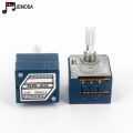 1PC Japan ALPS RK27 Volume LOG Stereo Potentiometer 2-gang Dual 10K/20K/50K/100K/250K  Potentiometer Knurled Shaft + PCB - Knurled Shaft  250KA. 