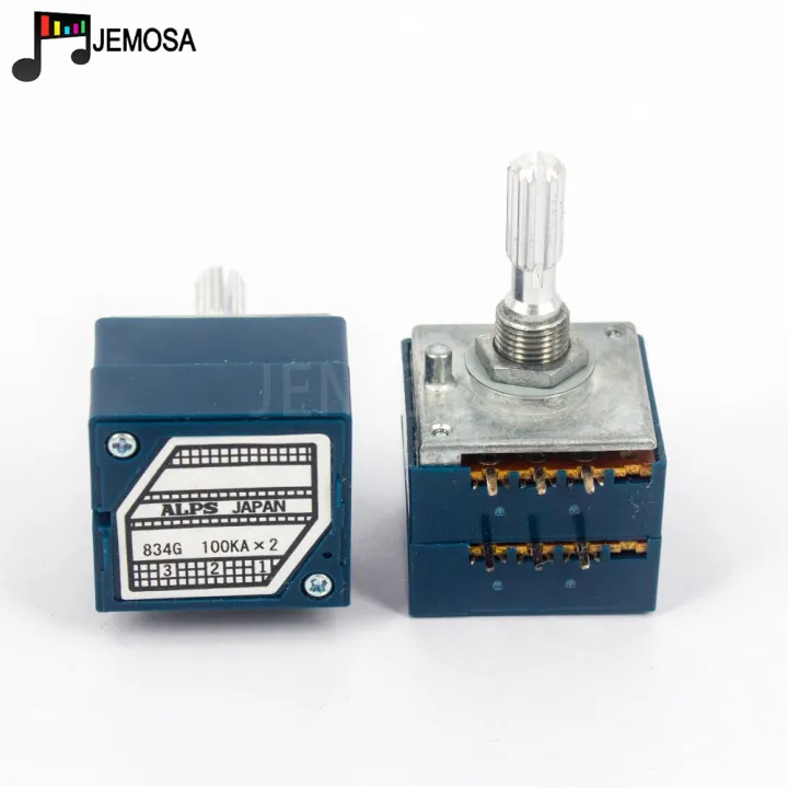 1PC%20Japan%20ALPS%20RK27%20Volume%20LOG%20Stereo%20Potentiometer%202-gang%20Dual%2010K/20K/50K/100K/250K%20%20Potentiometer%20Knurled%20Shaft%20+%20PCB%20-%20Knurled%20Shaft%20%20250KA%20-%20Image%205