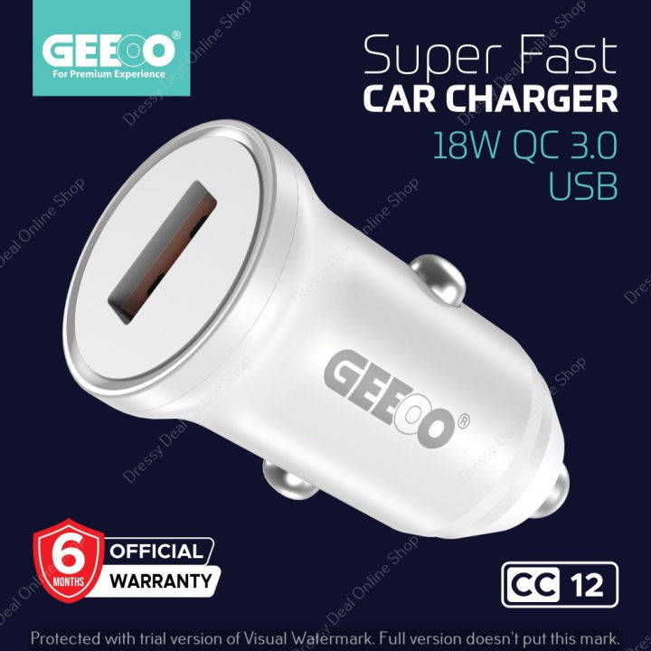 GEEOO%20CC12%20USB-A%20Super%20Fast%20Car%20Charger%2018%20watt%20-%20Image%203