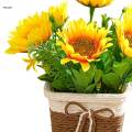 Artificial Potted Flowers Rustic for Living Room Indoor Home Decoration. 