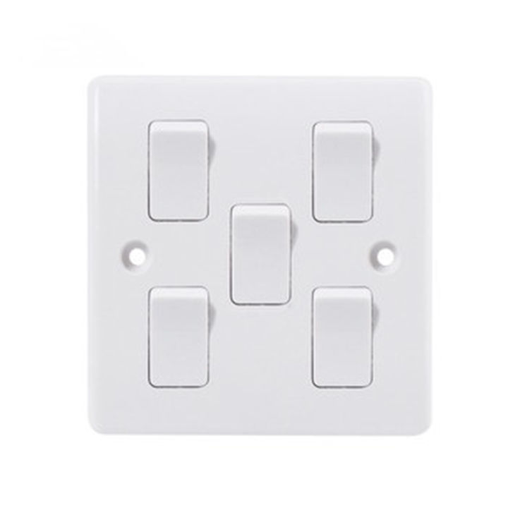 VGT- 5 gang 1 way switch (Classic-V series)