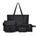 Wholesale Shoulder Crossbody Bag Cross Border Lychee Pattern Mother Bag European and American Fashion Women's Bags 2024 New Four Piece Set Bill of Lading.