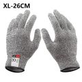 1 Pair Cut-Resistant Gloves Level 5 Protection Gloves For Kitchen Fish Slicing Meat Wood Carving Gardening Hand Protective Glove. 