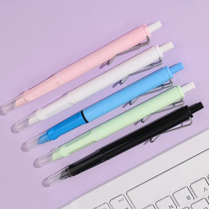 1PC%20Press%20Type%20Fountain%20Pen%20Calligraphy%20Multi-function%20Pen%200.38MM%20Business%20Stationery%20Office%20School%20Supplies%20-%20Image%204
