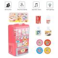 Kids Vending Machine Toy, Simulation Automatic Cash Register Mini Beverage Vending Machine Set Electronic Drink Machine Pretend Play Kitchen Home Game for Children Boys Girls. 