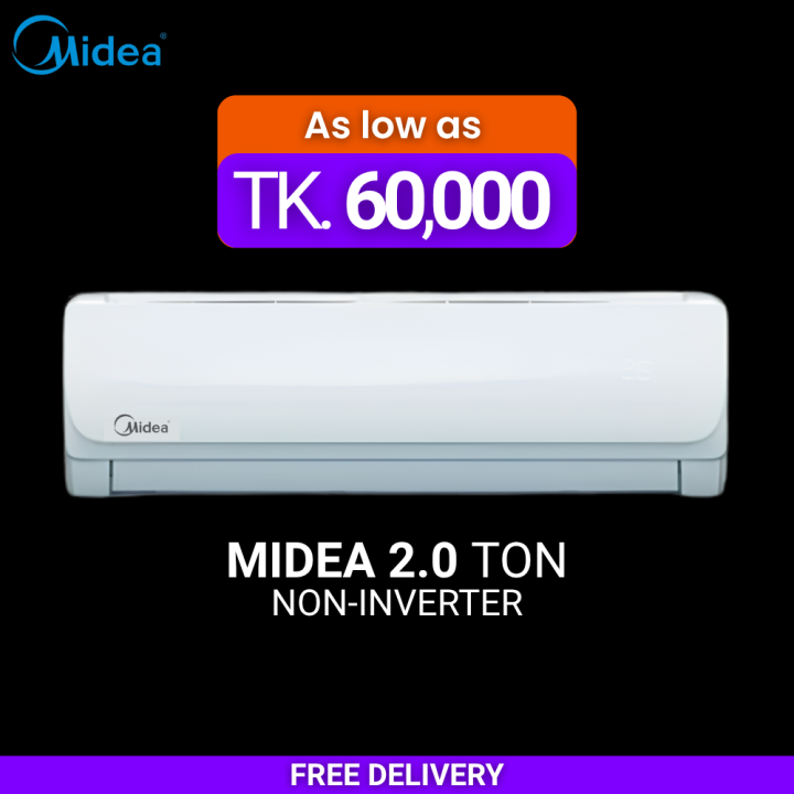 MIDEA 2.0 Ton Air Conditioner Xtreme Non-Inverter - MSA 24CRN1 | Free Delivery