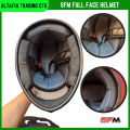 Full Face Bike Helmet SFM High Speed in Black and White Graphics - Easy To use and Clean, A Unique Choice For Bikers.
