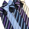 New 8cm Striped Dark Tie Business Casual Silk Luxury Mens Neck Ties Wedding Party Neck Tie Formal Dress Neck Tie. 