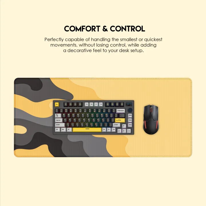 FANTECH%20ATO%20MP905%20VIBE%20EDITION%20DESK%20MAT%20Durable%20Edge%20Stitching%20Water%20Proof%20Silky%20Smooth%20Surface%20Anti-Slip%20Base%20Mousepad%20Size%20900x400x4mm%20For%20Gaming%20Gamers%20Design%20Sandy%20Charcoal%20-%20Image%203