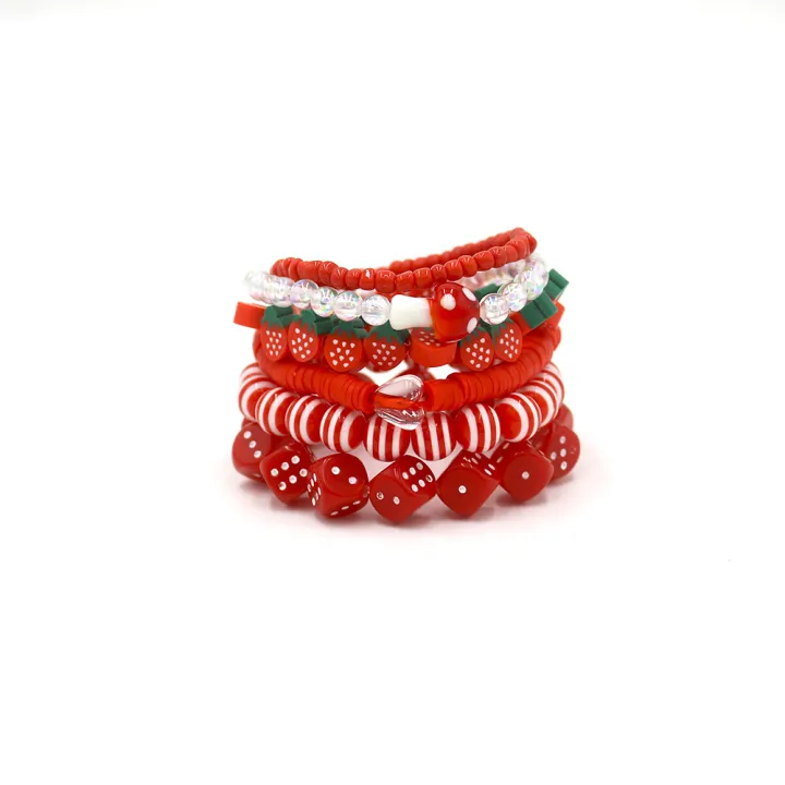 Original%20design:%20dopamine%20pink,%20six-piece%20handmade%20beaded%20bracelet%20set,%20star%20flower,%20skull,%20new%20bracelet%20-%20Image%202