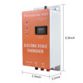 5/10/20/30/40KM Electric Fence Energizer with 5pcs Insulator High-voltage Pulse Output Controller Farm Fence Shepherd Alert Tool.