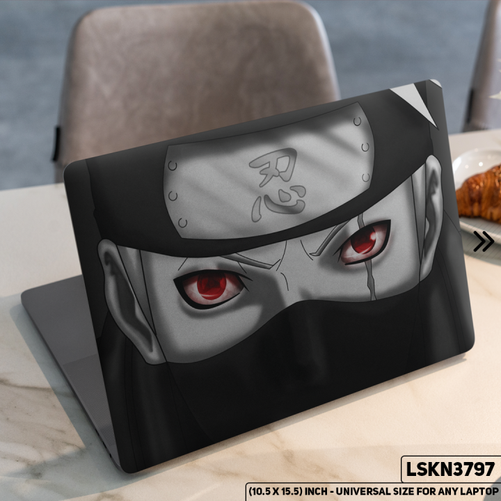 NARUTO Anime Character Illustration Laptop Skin Stickers Vinyl Waterproof Removable Laptop Sticker For Any Kind Laptop - (10.5X15.5 Inch)) - LSKN3797 - Zoom Decor