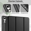 Premium Cover for Samsung Tab S7 11 inch/Tab S8 11 inch/Tab S9 Cover Case 11 inch, Flip Case Cover with [S Pen Holder] for Samsung Galaxy Tab S9 Tablet/Tab S8/Tab S7 Tablet Cover [Auto Sleep Wake]-Black/Navy Blue. 