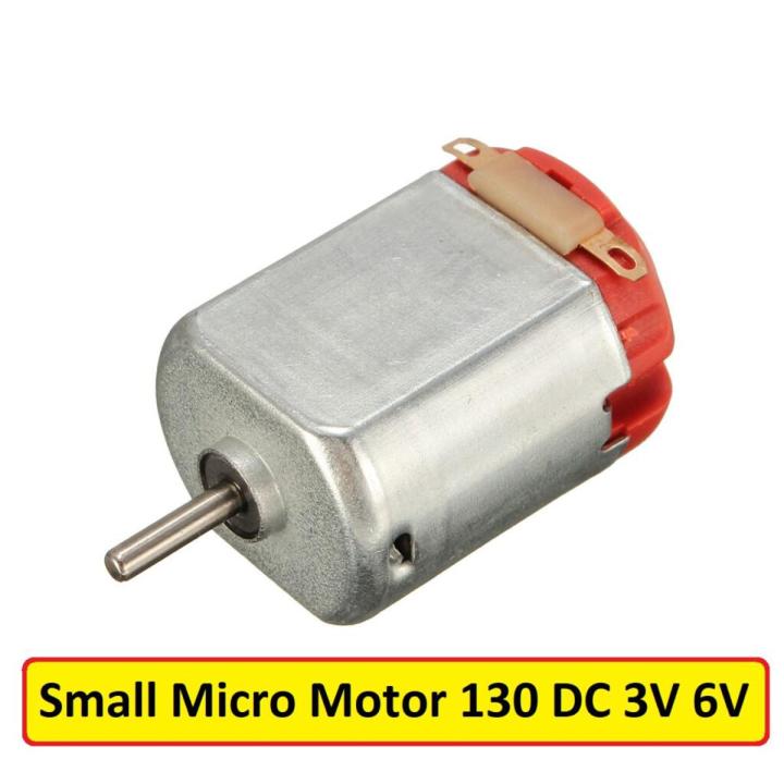 2Pcs 130 MOTOR Small Micro Motor 130 DC 3V 6V For Toy Car Boat Electric Motor Remote Control Car Mini Drill Household Hair Dryer Electric Tools Without Cables For Mini Fans