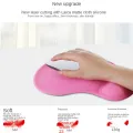【happy one】Super Soft Silicone Mouse Wrist Guard Mouse Pad Hand Support Silicone Mouse Relieve Fatigue. 