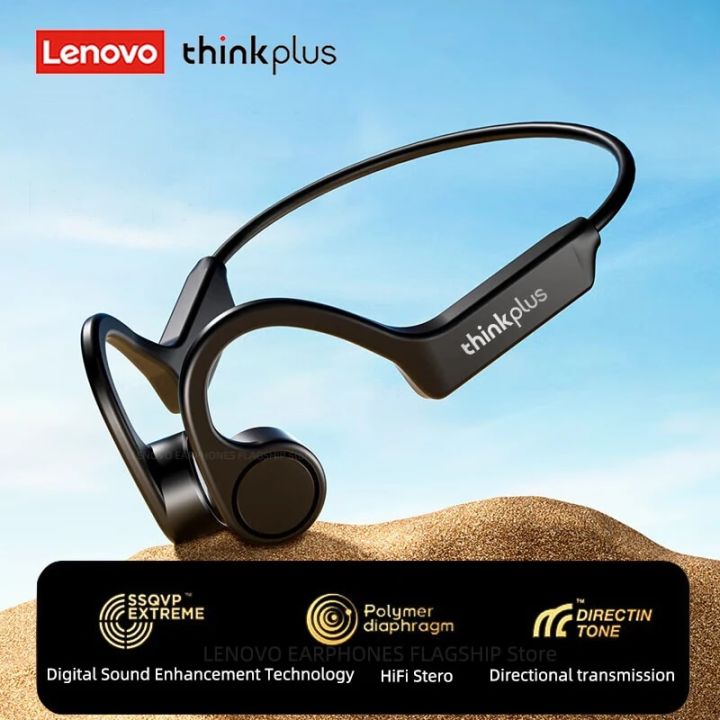 Original Lenovo X3 Pro X4 X5 Bone Conduction Headphones Bluetooth 5.3 Hifi Ear-hook Wireless Headset With Mic Sport Earphones