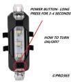 Bicycle LED Head Light USB Rechargeable Light Cycling Lamp Head Light Table Lights (Red) - Cycle Accessories - Cycle Light.