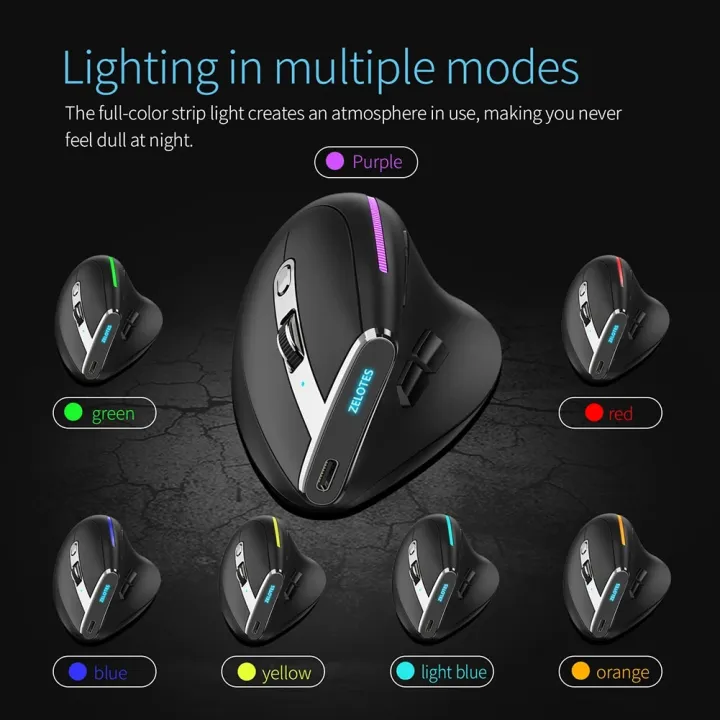 ZELOTES%20F-36%20Wireless%20Vertical%202.4G%20Bluetooth%20Mouse%20Full%20Color%20Light%208%20Key%20Programming%202400DPI%20Game%20Mouse%20For%20Computer%20Desktop%20-%20Image%202