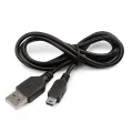 Mini USB 2.0 Cable for Charging and Data Transfer, 5-Pin Compatibility, Durable Tangle-Free Design.