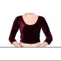 VELVET STRETCHY SHAREE BLOUSE 3/4 SLEEVE GOOD STITCHING FOR WOMEN. 