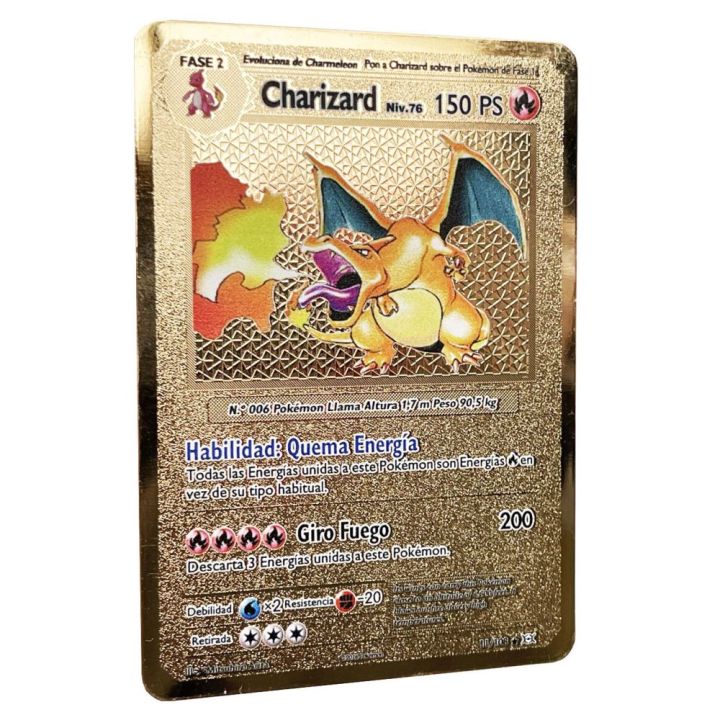 %E3%80%90Serendipity%20party%E3%80%91Classical%20Charizard%20Pokemon%20Spanish%20Iron%20Metal%20Pokmo%20Letters%20Gift%20Game%20Collection%20Cards%20ESPANOL%20Toy%20Rainbow%20-%20Image%203