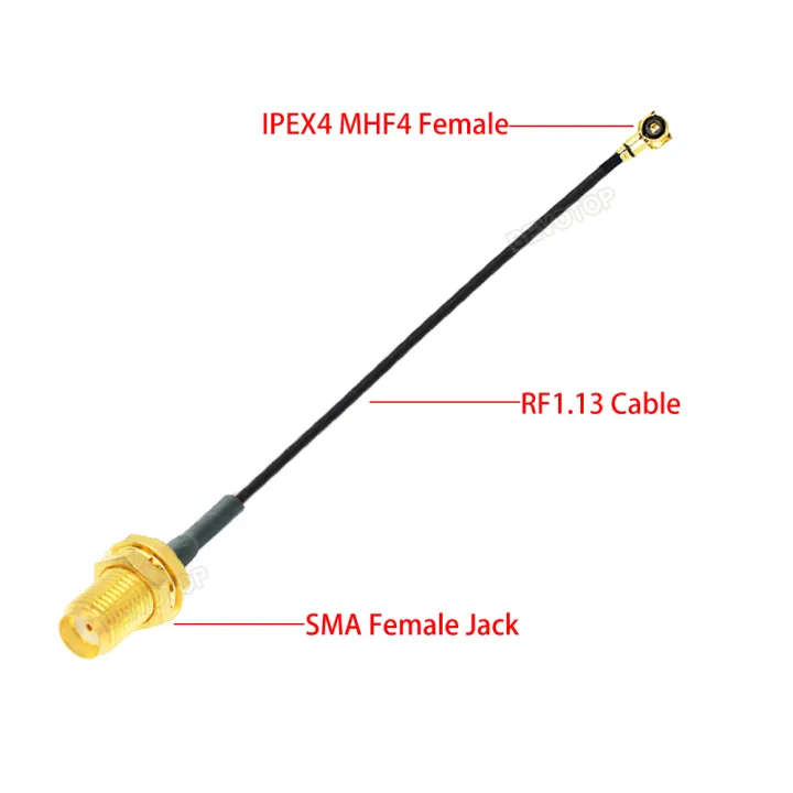 10pcs/Lot%20IPEX4%20Cable%20IPEX4%20MHF4%20to%20SMA%20WIFI%20Antenna%20RcheerfulF%20Cable%20RF1.13%20Pigtail%20Extension%20Cable%20Assembly%205CM-100CM%20-%20Image%202