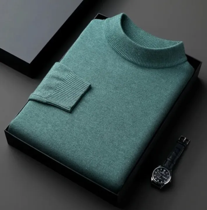 Men's%20Anti-pilling%20High%20Quality%20Knit%20Sweater%20Shirt%20Slim%20Fit%20Long%20Sleeve%20Pullover%20Solid%20Color%20Men%20Clothing%20-%20Image%202