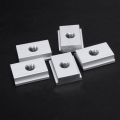 TWEXQNY-5Pcs M8 T-Track Slider Sliding Nut Aluminum Alloy T Slot Nut For Woodworking Tool Jigs Screw Slot Fastener.