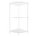 3 Tier Corner Table Multifunctional Acrylic Wall Side Table For Bedroom Bathr.