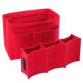 【support】 EverToner Felt Cloth Insert Bag Organizer Makeup Handbag Organizer Multi-functional Purse Organizer Felt Bag.