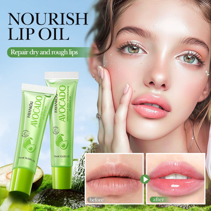 Full English Lip Balm FAYANKOU Avocado Vaseline Moisturizing Lip Oil Autumn and Winter Cross-border Foreign Trade Batch