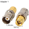 NAMUNY SMA to BNC Kits 2 Set RF Adapter Connector Kits for SDR Ham Radio Baofeng UV-5R UV82 V-5R5 Two Way Handheld Radio B. 