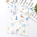 Unisex Infant Rompers Summer Short Baby Clothes Cotton Thin Cute Breathable Newborn Boys Girls Cute One-Piece Pajamas 0-18 month. 