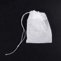 100 Pcs Disposable Empty Tea Bag String Heat Seal Filter Paper.