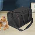Cat Carrier Bag Outdoor Kitten Carrier Shoulder Bag Pet Travel Bag 45x30x30cm for Dogs and Black.
