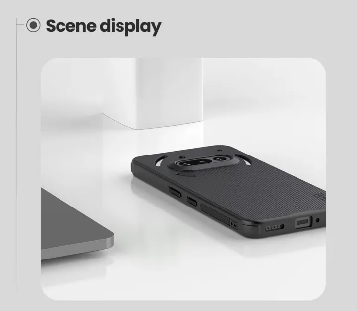 Nillkin%20Super%20Frosted%20Shield%20Pro%20Matte%20Black%20Case%20for%20Nothing%20Phone%203A%20-%20Durable%20Shockproof%20Cover%20-%20Image%204