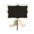 15 Pack Mini Chalkboards Place Cards with Easel Stand - Wood Rectangle Small Chalkboard Signs for Wedding, Birthday Parties, Table Numbers, Food Signs and Special Event Decoration. 