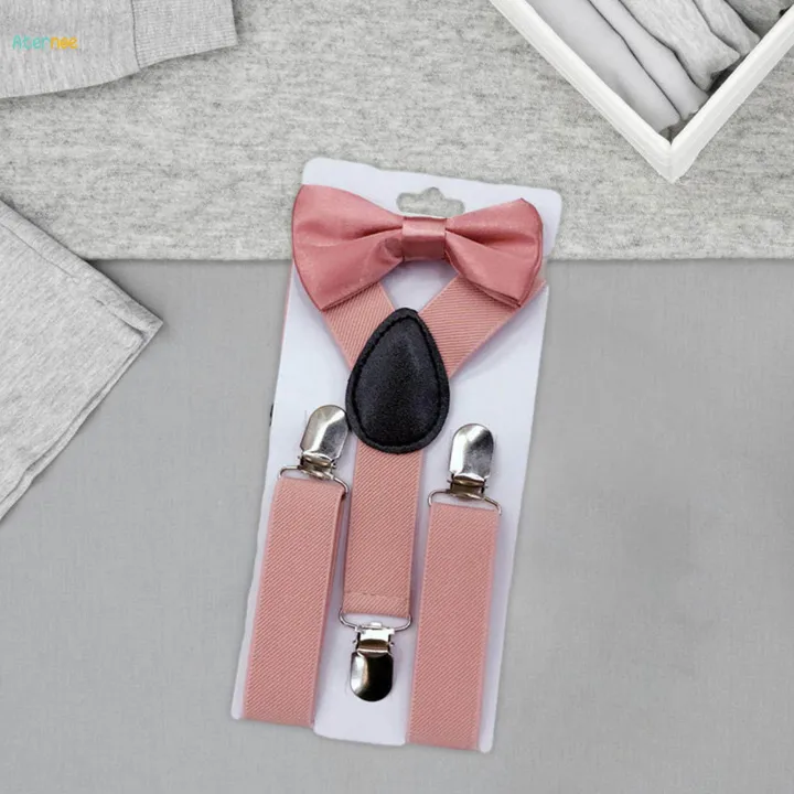 Kids%20Suspenders%20and%20Bow%20Tie%20Trendy%20Clothing%20Accessories%20with%20Clips%20Tuxedo%20Suspender%20for%20-%20Image%202