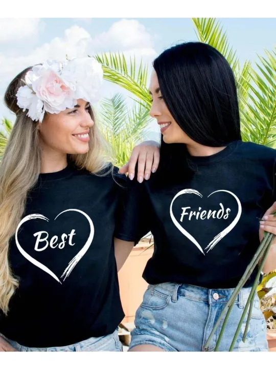 Fashion%20Women%20Best%20Friends%20T-shirt%20BFF%20Shirt%20BFF%20Matching%20Tee%20Friends%20Gift%20Tshirt%20Camiseta%20Feminina%20Top%20Girls%20Besties%20Shirts%20-%20Image%203