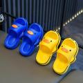 Summer Aged 2-10 Children Slippers Kids Cartoon Duckling Beach Sandal Boys Girls Flip Flops Soft Non-Slip Bathroom Home Shoes. 