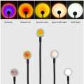 Colorful Spotlight Adjustable USB Plug Sunset Light Romantic LED Round Sun Projection Colorful Spotlight. 