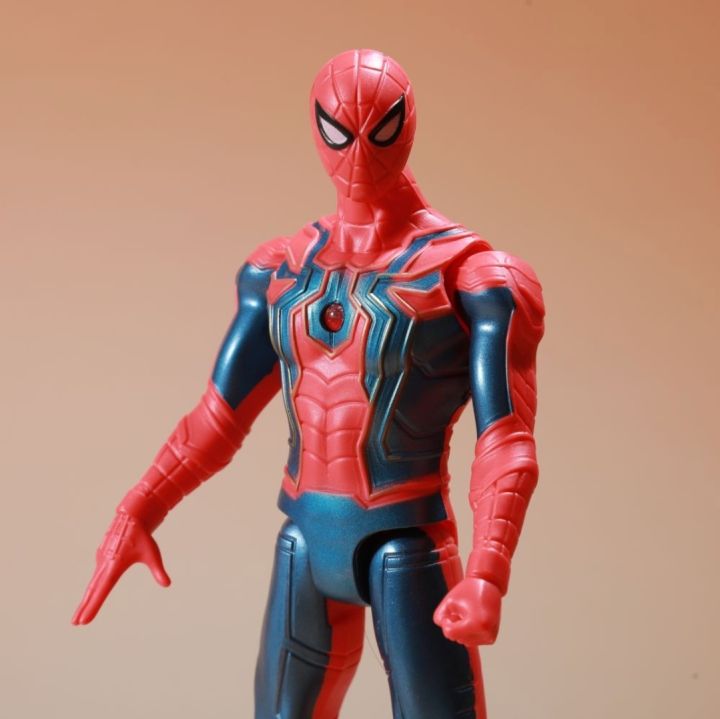 Marvel Avengers Spiderman New 4 Design Series PVC Action Super Hero Figure Model Toy With Lighting For Kids