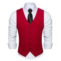 【Nightmaree】Grey Solid Rayon Polyester Suit Vest for Men Formal Wedding Business Blazer Waistcoat Men Clothing Wholesale DiBanGu.