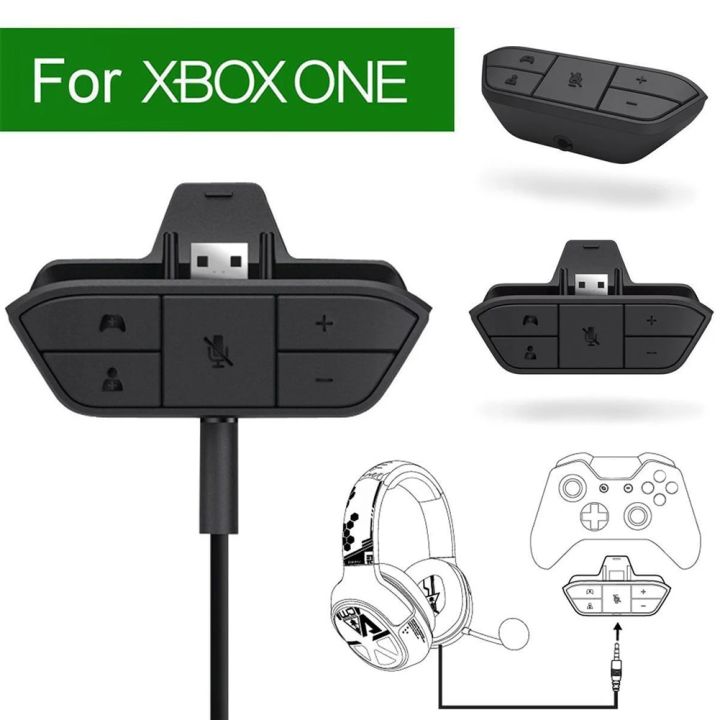 For Xbox ONE Stereo Headset Adapter Audio Mic Headphone